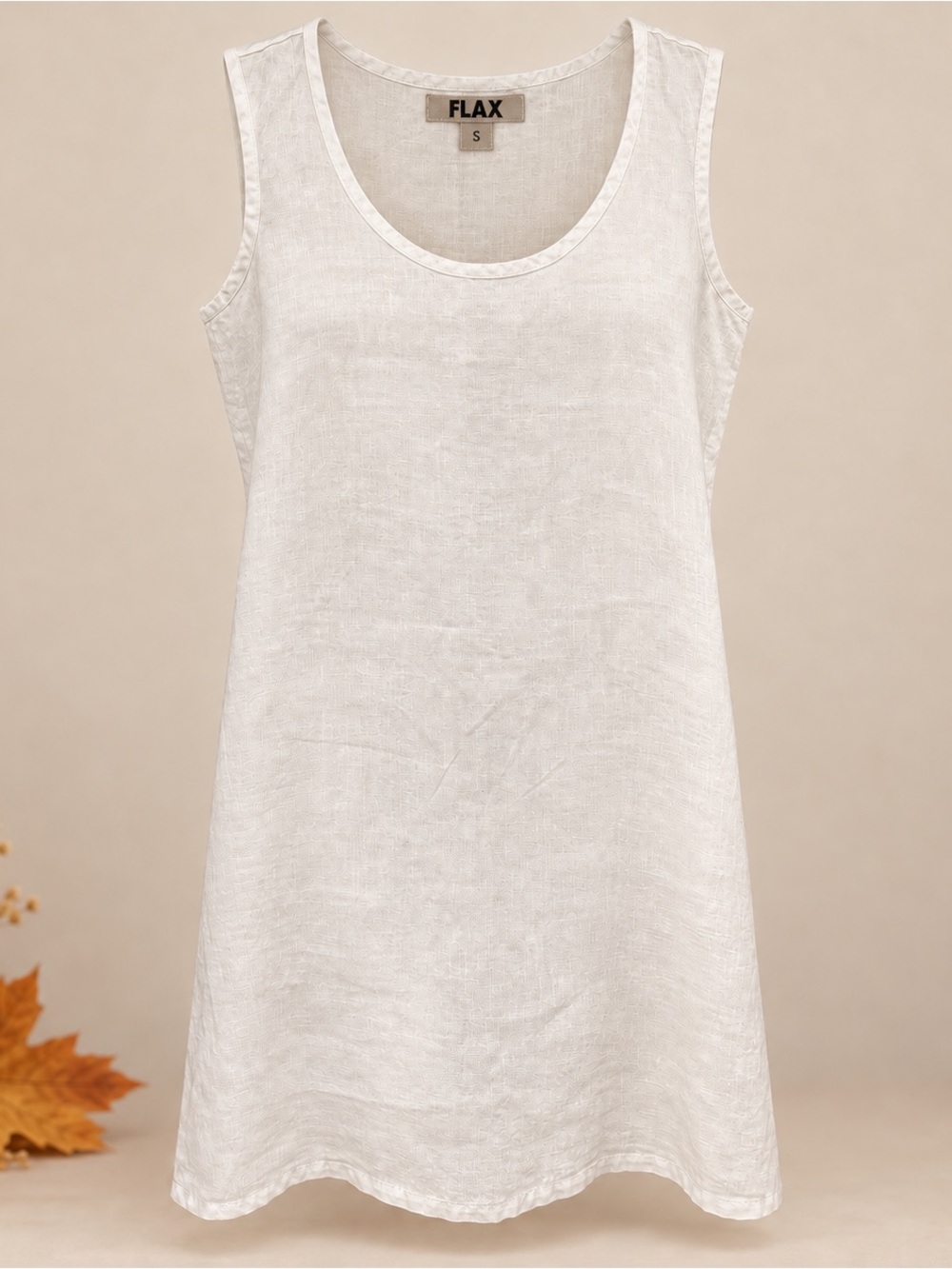 Flax 100% Linen White Tunic/Dress
